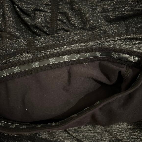 Athleta Hatha Yoga Ruched Mini Skort Size XS Charcoal Heathered Gray Skirt Gym - Picture 5 of 5